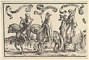 David, Solomon, Rehoboam, from The Twelve Kings of Israel, Lucas van Leyden  Netherlandish, Woodcut