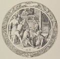 Christ Crowned with Thorns, from the Circular Passion, Lucas van Leyden Netherlandish, Engraving