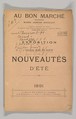 Au Bon Marché-Exposition et Grande Misé en Vente des Nouveautés d'Été 1891, Wood engraving