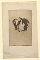 Head of a Woman in Profile, Walter Richard Sickert British, Etching, printed in brown ink; only state