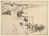 Munshi Ghát, Ernest S. Lumsden British, Etching; eighth state