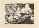 Manila Bay, 1898, Charles Ernest Pont  American, Lithograph