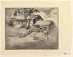 Peter Cooper Tenements, Roselle H. Osk American, Etching, drypoint