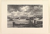 Newberry Ferry, Ira Moskowitz  American, born Poland, Lithograph