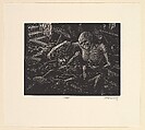Flood, Albert Abramovitz (American, 1879–1963), Wood engraving