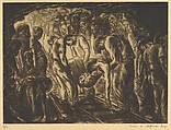 Mine Tragedy, Irwin David Hoffman American, Etching