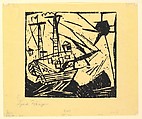 The Ship with Sun (Das Schiff mit Sonne), Lyonel Charles Feininger American, Woodcut