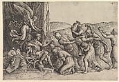 Scipio Granting Clemency to the Prisoners, Battista Franco  Italian, Etching and engraving; first state