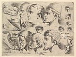 Six Heads, Three Feet, Two Ears, Six Eyes, Four Lips, Battista Franco  Italian, Engraving and etching