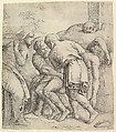 The Entombment of Christ, Battista Franco  Italian, Etching and engraving; second state