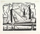 Fishing Boats, Lyonel Charles Feininger American, Woodcut