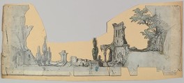 Design for a Stage Set, Eugène Cicéri French