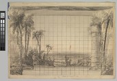 Design for a Stage Set: Backdrop of Tropical Landscape, Eugène Cicéri  French
