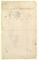 Study for an Altar with a Figure on a Raised Socle at Left; verso: Study for an Altar with a Figure of an Angel or Saint, Joseph Anton Feuchtmayer (German, Linz 1696–1770 Mimmenhausen), Pen and brown ink, graphite