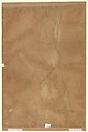 Seated Male Nude (recto); Male Nude Walking (verso), Anselm Feuerbach (German, Speyer 1829–1880 Venice), Black and white chalk on buff paper