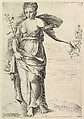 Flora, Anonymous, Italian, second half of the 16th century  Italian, Engraving