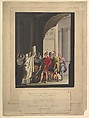 Scene from the Life of Alexander I, Franz von Hauslab the Younger  Austrian, Watercolor, pen and black ink, brush and brown wash.