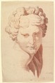 Idealized Female Head, Copied after the Antique, Johann Evangelist Kastner  Austrian, Red chalk