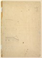 Design for a Monument of the Victory of Waterloo (recto); Portico with Corinthian Columns (verso), Leo von Klenze (German, Bockenem bei Hildesheim 1784–1864 Munich), Watercolor; framed by decorative border in black ink (recto); black pen and ink over graphite [erased] (verso)