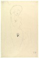 Standing Nude, Gustav Klimt Austrian, Graphite
