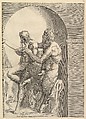 Pan Teaching the Young Olympus to Play the Flute, from "Speculum Romanae Magnificentiae", Anonymous, Engraving