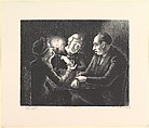 Fortune Teller, Harold Anchel American, Lithograph