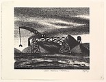 Coal Reserve - Astoria, Abe Ajay American, Lithograph