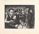 Dance Hall, Harold Anchel American, Lithograph