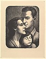 Family Portrait, Harold Anchel American, Lithograph