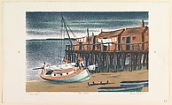 Home Port, Carlos Anderson  American, Color Lithograph