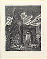 Washington Square Evening, Carlos Anderson  American, Lithograph