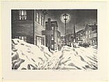 Home Town Winter, Carlos Anderson  American, Lithograph