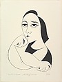Thinking Woman, Abe Ajay American, Lithograph