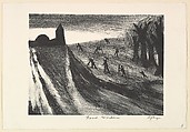 Road Workers, Abe Ajay American, Lithograph