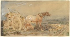 Abandoned: Marshes of the Danube, Adolf Schreyer  German, Watercolor and white gouache over graphite
