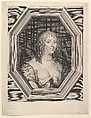 Anne-Sophie Herbert, comtesse de Carnarvon, Jean Morin French, Etching, first state