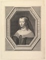 Anne d'Autriche, reine de France, en deuil de cour, Jean Morin  French, Etching