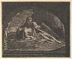La Vierge au sepulcre, Jean Morin  French, Etching