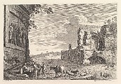 Les Monuments Romains, Jean Morin  French, Etching