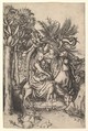 Rest on the Flight into Egypt, Martin Schongauer German, Engraving
