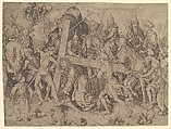 Christ Carrying the Cross (copy), Martin Schongauer German, Engraving