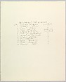 Bauhaus Portfolio IV: Table of Contents/Imprint, Lyonel Charles Feininger (American, New York 1871–1956 New York), Lithograph