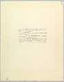 Bauhaus Portfolio III: Table of Contents/Imprint, Lyonel Charles Feininger (American, New York 1871–1956 New York), Lithograph