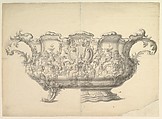 Design for a Jardinière, Anonymous, German, 18th century (?) German, Pen and black ink, brush and gray wash