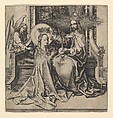 The Coronation of the Virgin, Martin Schongauer German, Engraving