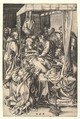 Death of the Virgin, Martin Schongauer German, Engraving; second state