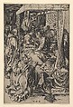 The Death of the Virgin, Martin Schongauer German, Engraving; second state