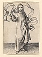 Christ in an Attitude of Benediction, Martin Schongauer  German, Engraving