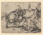 St. George Slaying the Dragon, Martin Schongauer  German, Engraving