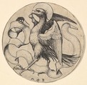 The Eagle of Saint John, Martin Schongauer German, Engraving
